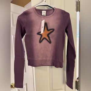 Urban Outfitters Ribbed Long Sleeve Tee